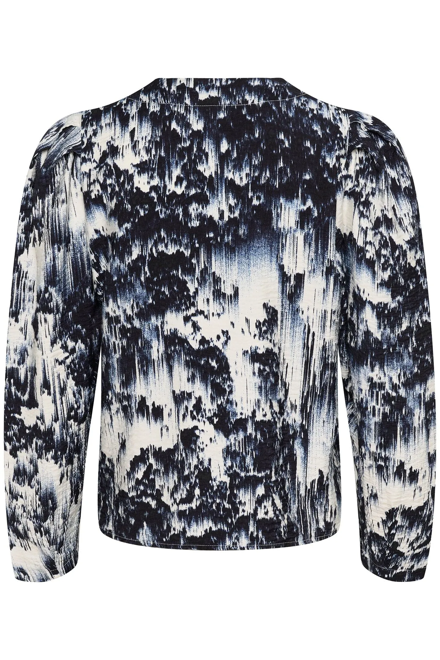 Jazzlyn Blouse - Dark Navy Landscape Print