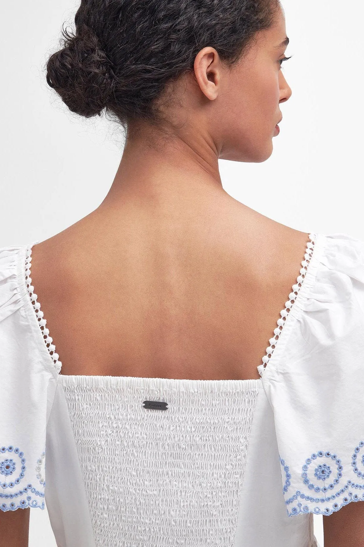 Joy Peplum Blouse - Classic White