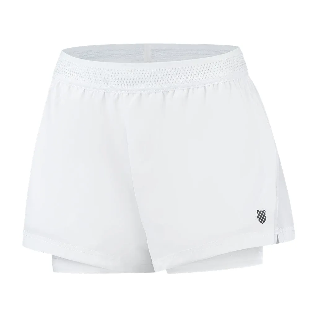 K-Swiss Tac Hypercourt Badminton Short 5 - White