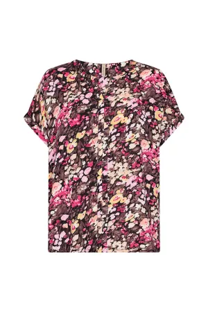 Karelia Blouse - Fuchsia Rose Combi