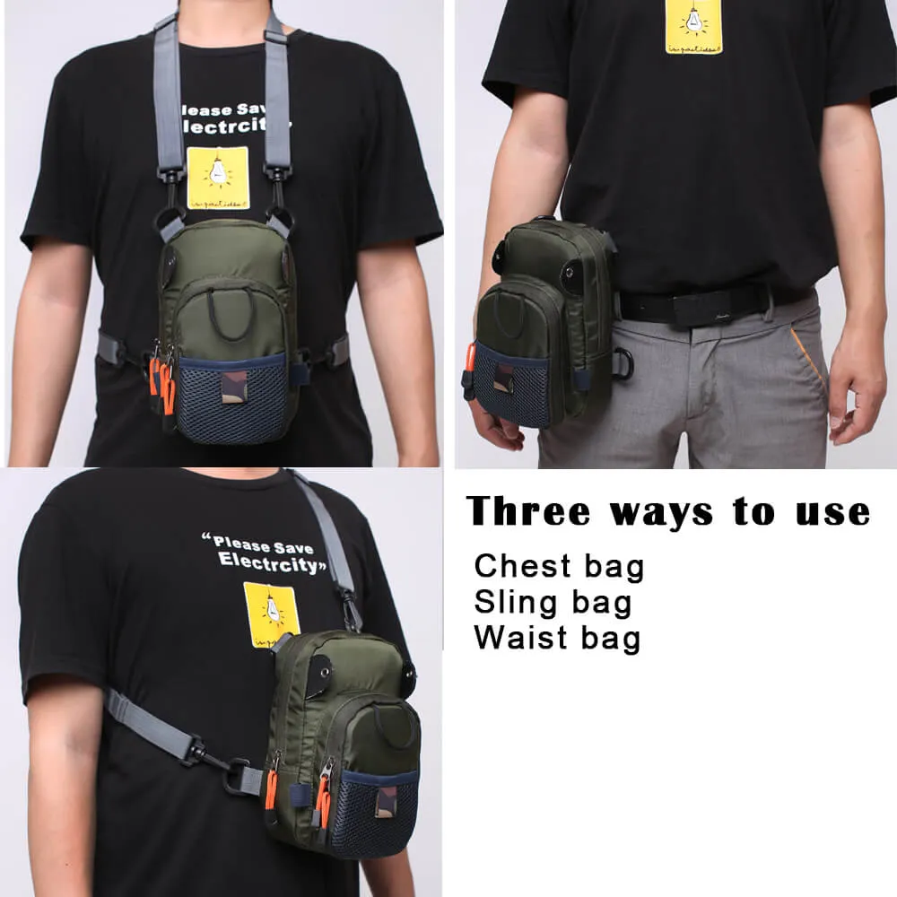 Kylebooker Small Fly Fishing Chest Bag Lightweight Waist Pack SL01