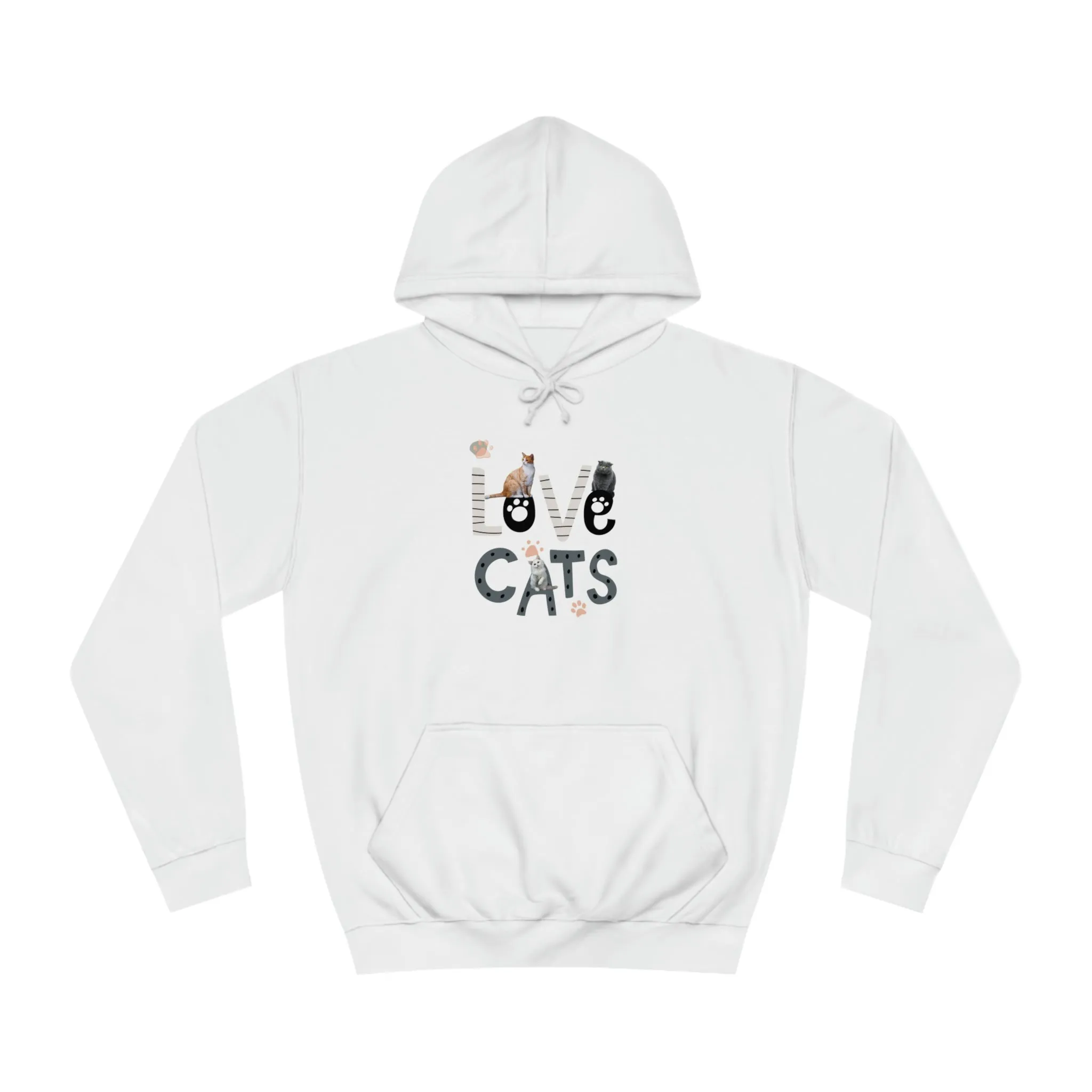 LOVE CATS POD Unisex College Hoodie