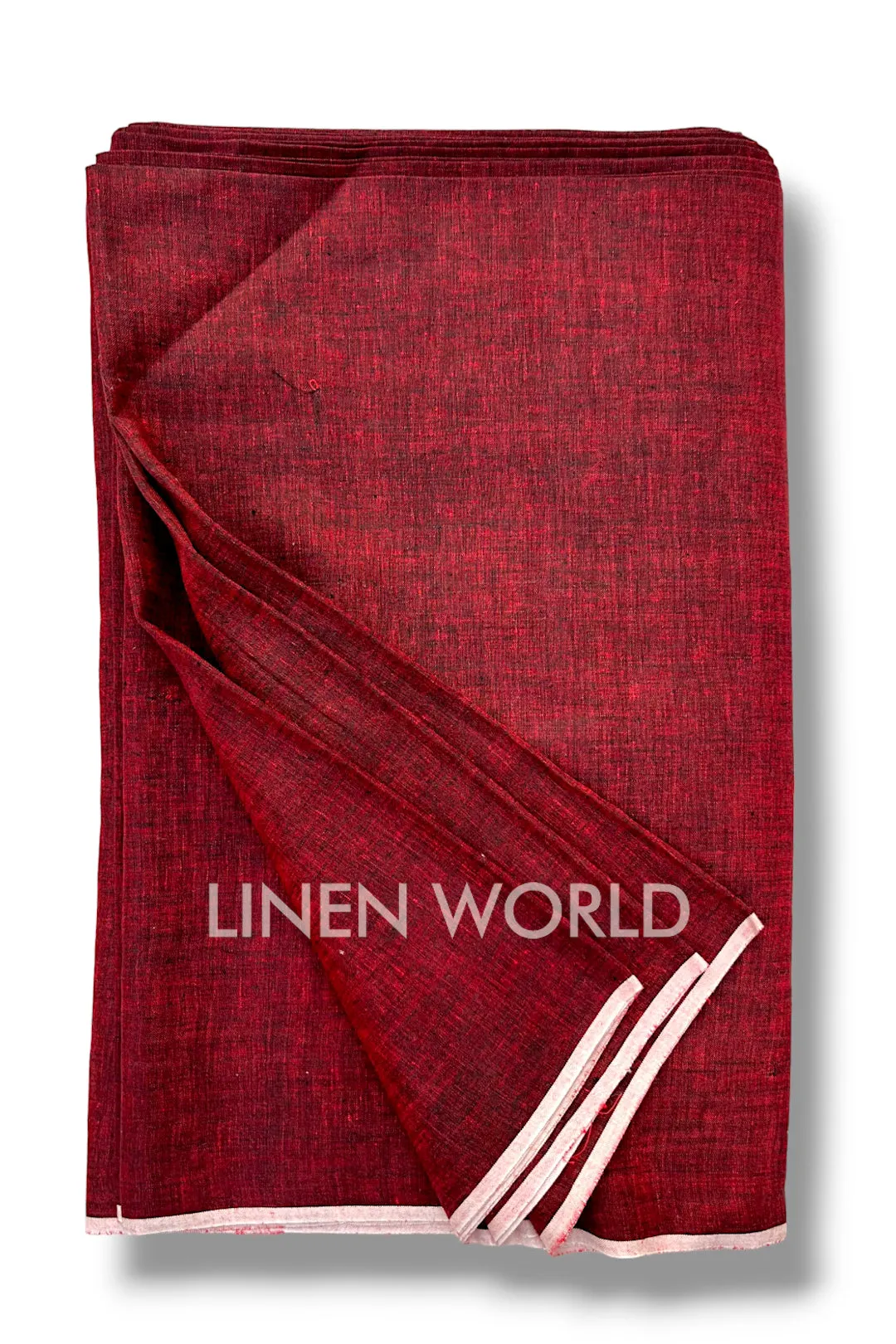 Maroon Linen Fabric (60 Lea)