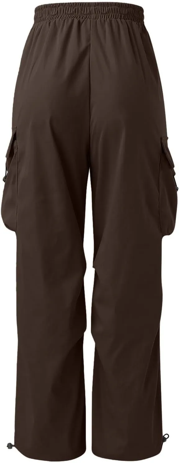 Men's Lightweight Jogging Pant Pockets Cargo Work Joggers Loose Sports Casual Sweatpant Open Hem Pant