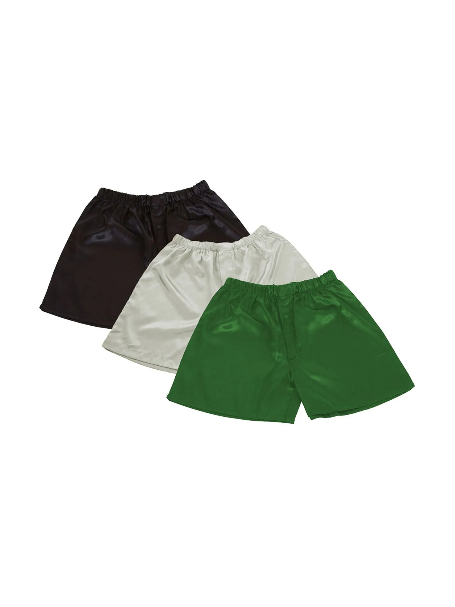 Men's Shorts / Boxers, Satin, 3-Piece Multicolor Combo Pack (MSC01-B)