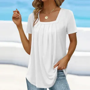 MINDY - Elegant Pleated Blouse