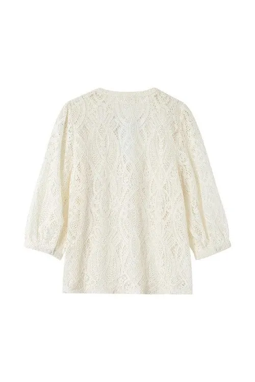 Misha Lace Blouse - Ecru