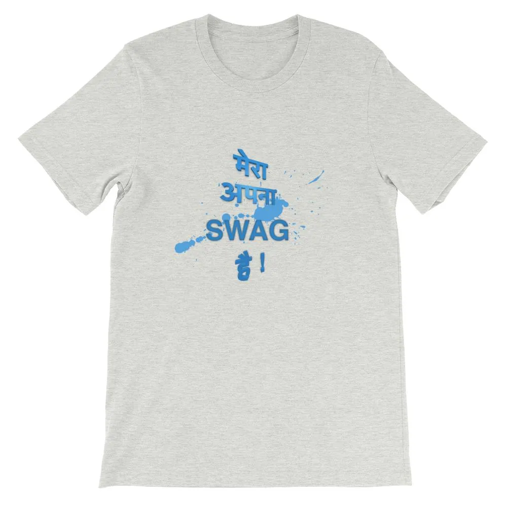Mister Fab Mera Apna Swag Hai Men Round Neck printed T-Shirts