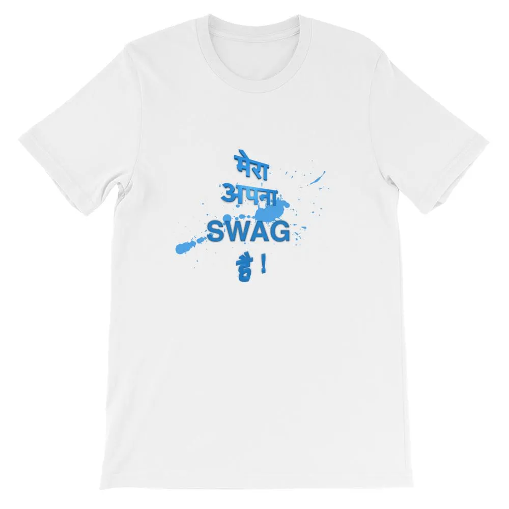Mister Fab Mera Apna Swag Hai Men Round Neck printed T-Shirts