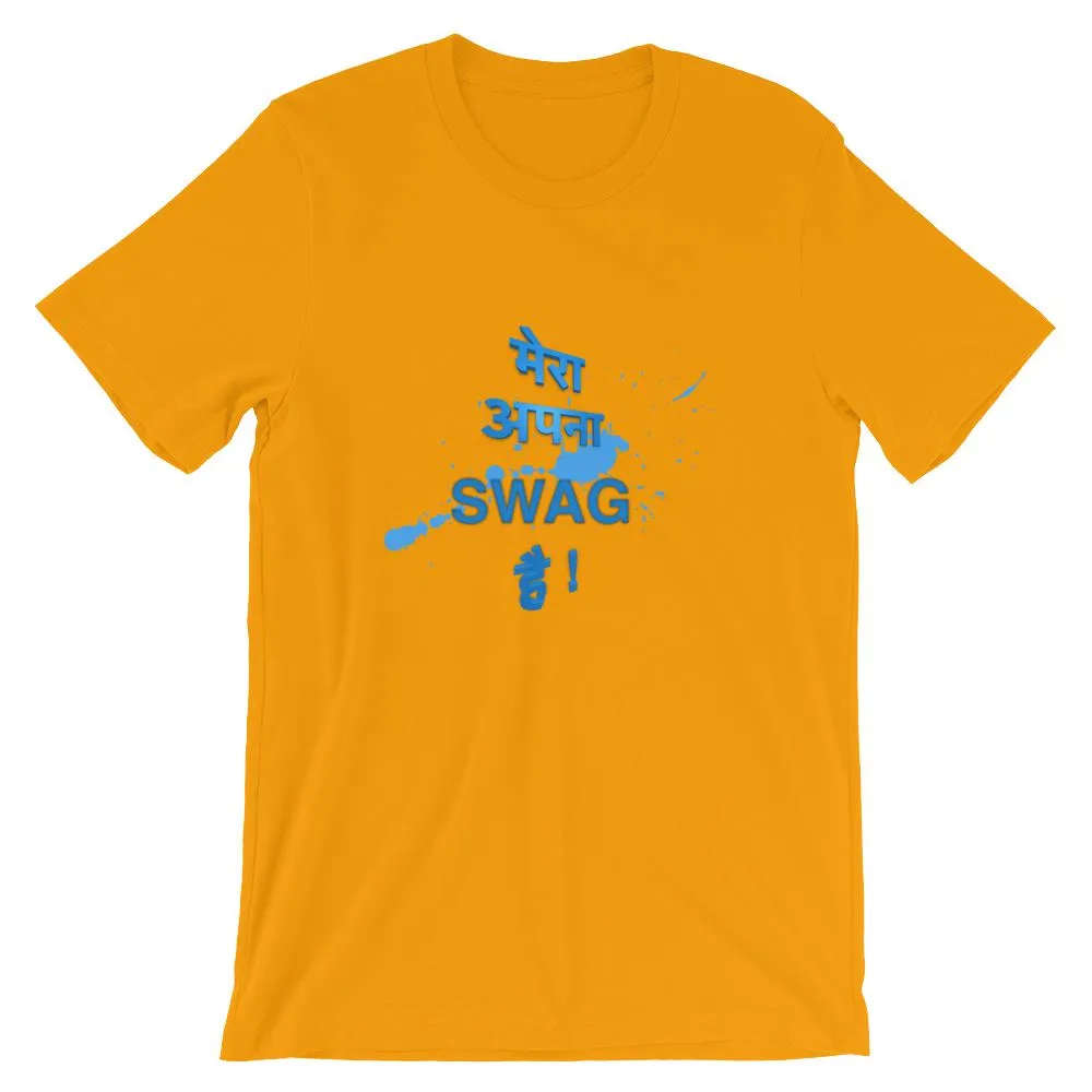Mister Fab Mera Apna Swag Hai Men Round Neck printed T-Shirts