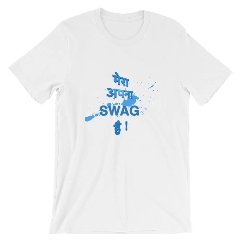 Mister Fab Mera Apna Swag Hai Men Round Neck printed T-Shirts