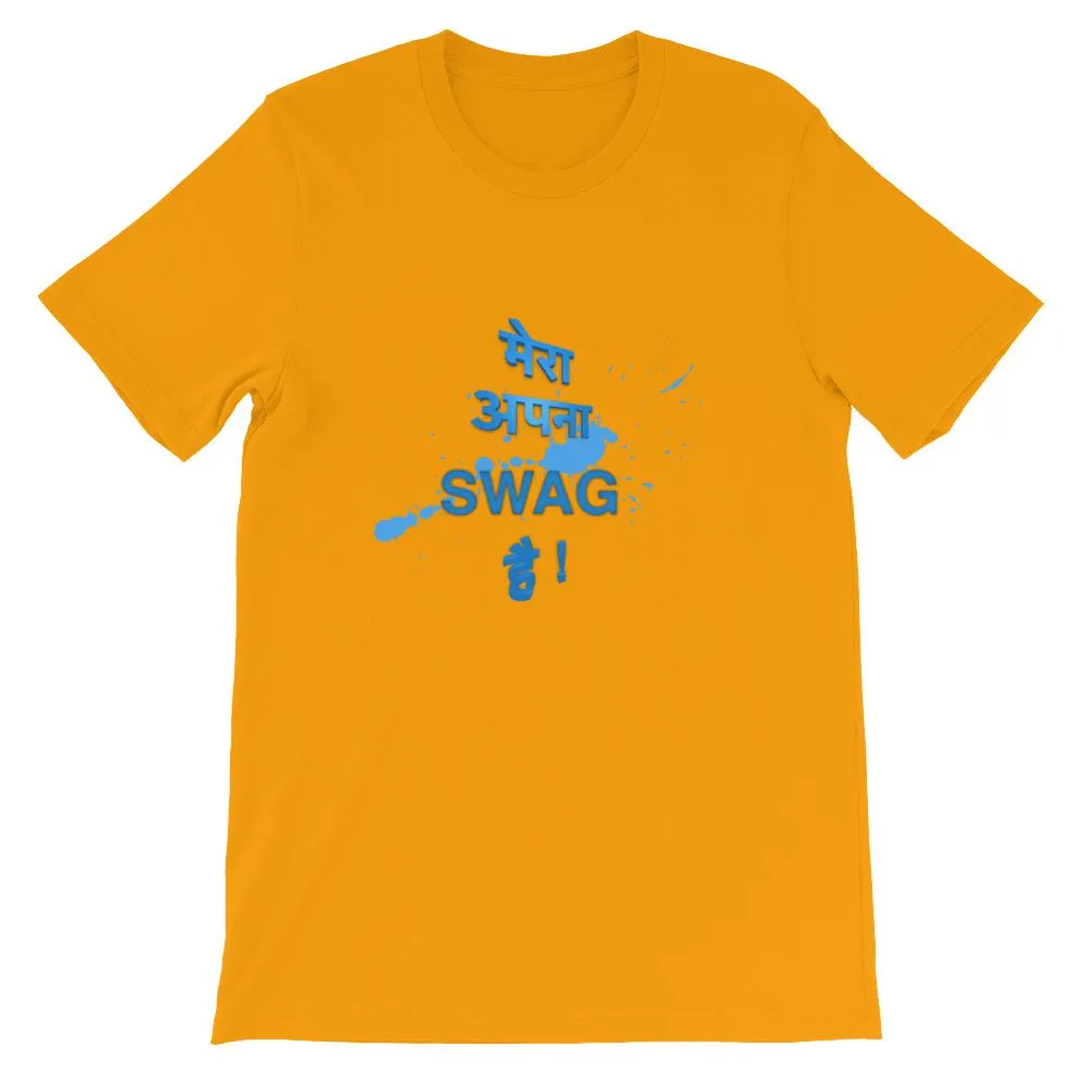 Mister Fab Mera Apna Swag Hai Men Round Neck printed T-Shirts