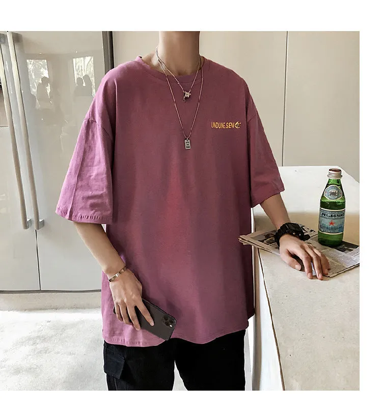 Mouse Short Sleeve T-Shirt Trendy ins All-Matching Summer Mid-Length Hip-Hop Loose T-Shirt
