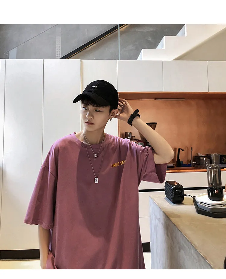 Mouse Short Sleeve T-Shirt Trendy ins All-Matching Summer Mid-Length Hip-Hop Loose T-Shirt