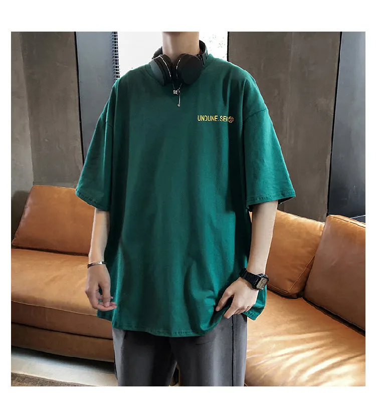Mouse Short Sleeve T-Shirt Trendy ins All-Matching Summer Mid-Length Hip-Hop Loose T-Shirt