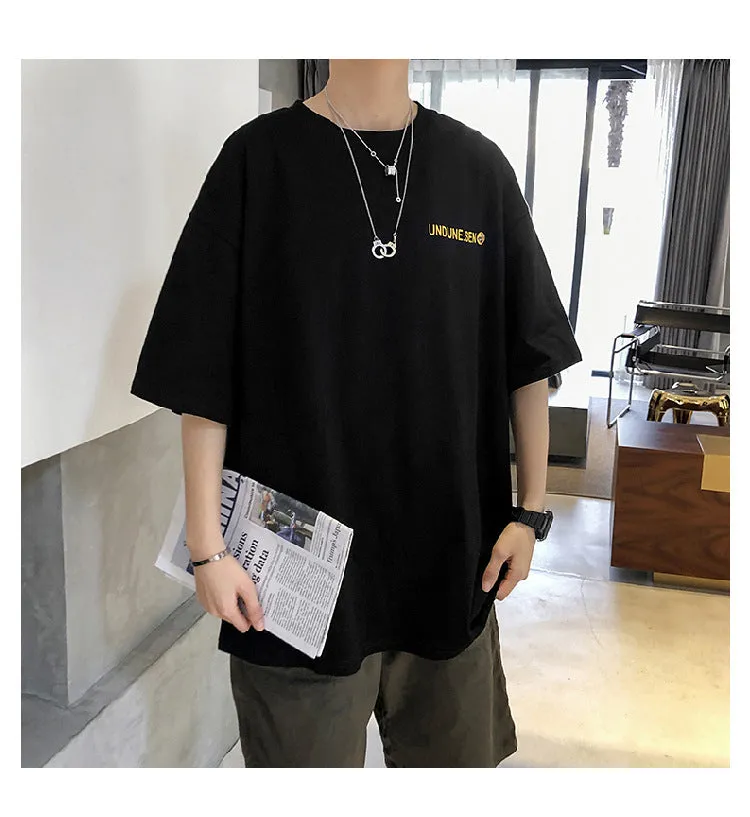 Mouse Short Sleeve T-Shirt Trendy ins All-Matching Summer Mid-Length Hip-Hop Loose T-Shirt
