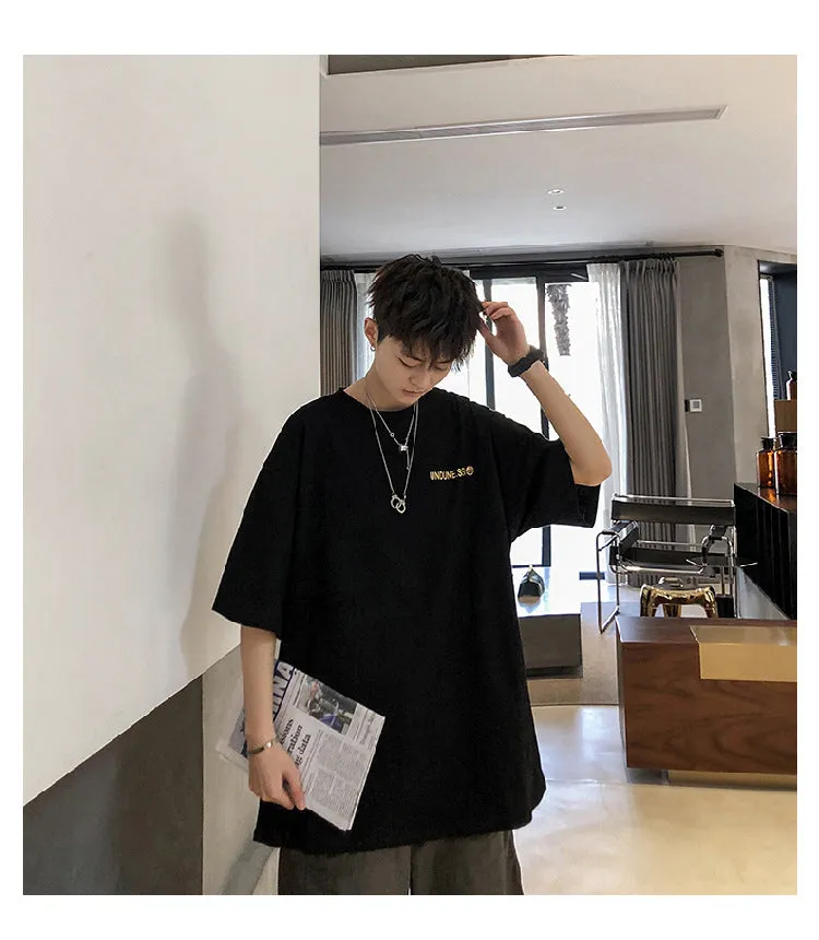 Mouse Short Sleeve T-Shirt Trendy ins All-Matching Summer Mid-Length Hip-Hop Loose T-Shirt