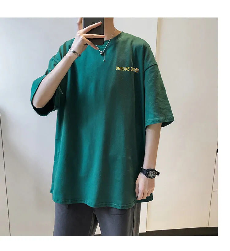 Mouse Short Sleeve T-Shirt Trendy ins All-Matching Summer Mid-Length Hip-Hop Loose T-Shirt