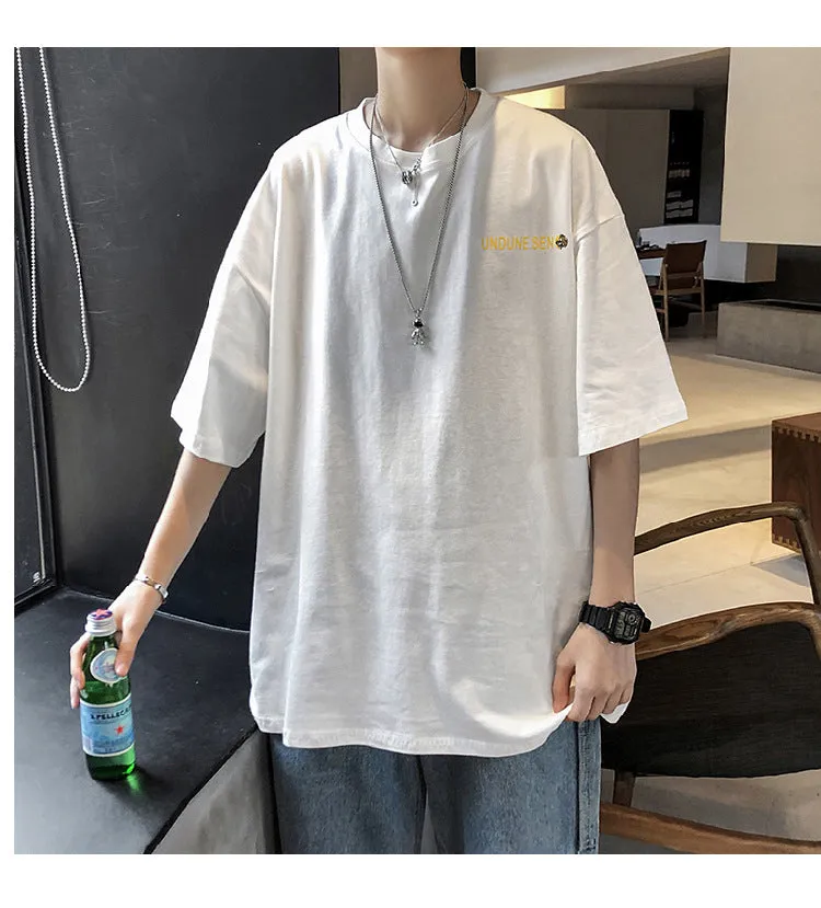 Mouse Short Sleeve T-Shirt Trendy ins All-Matching Summer Mid-Length Hip-Hop Loose T-Shirt