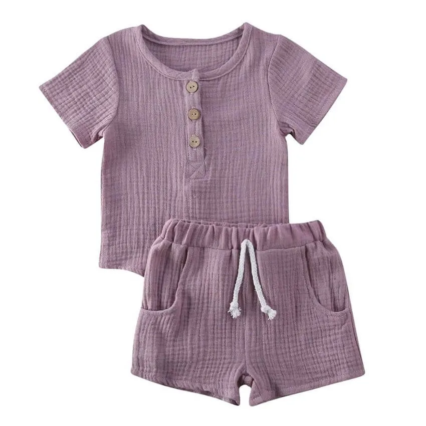 Muslin Shorts Set