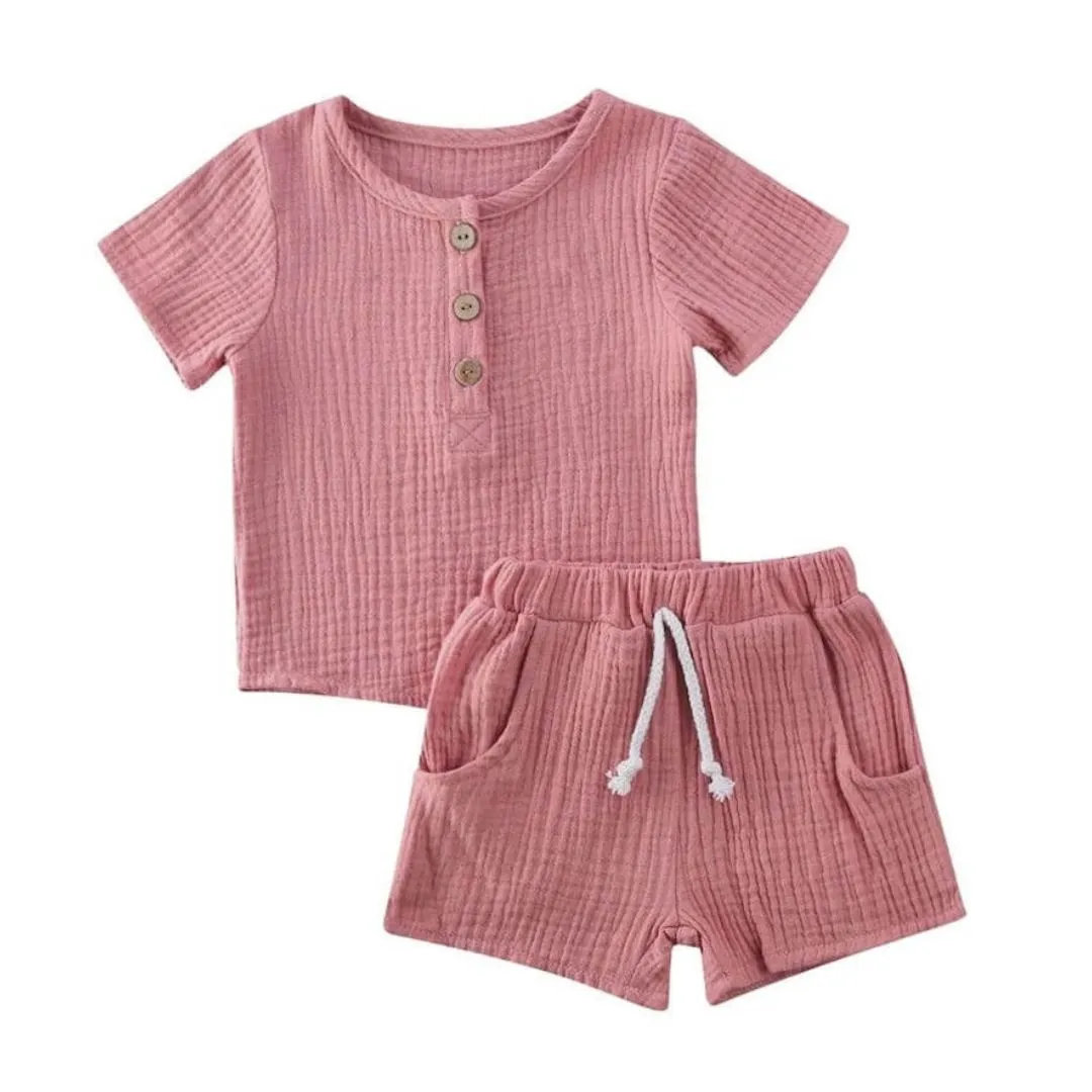 Muslin Shorts Set