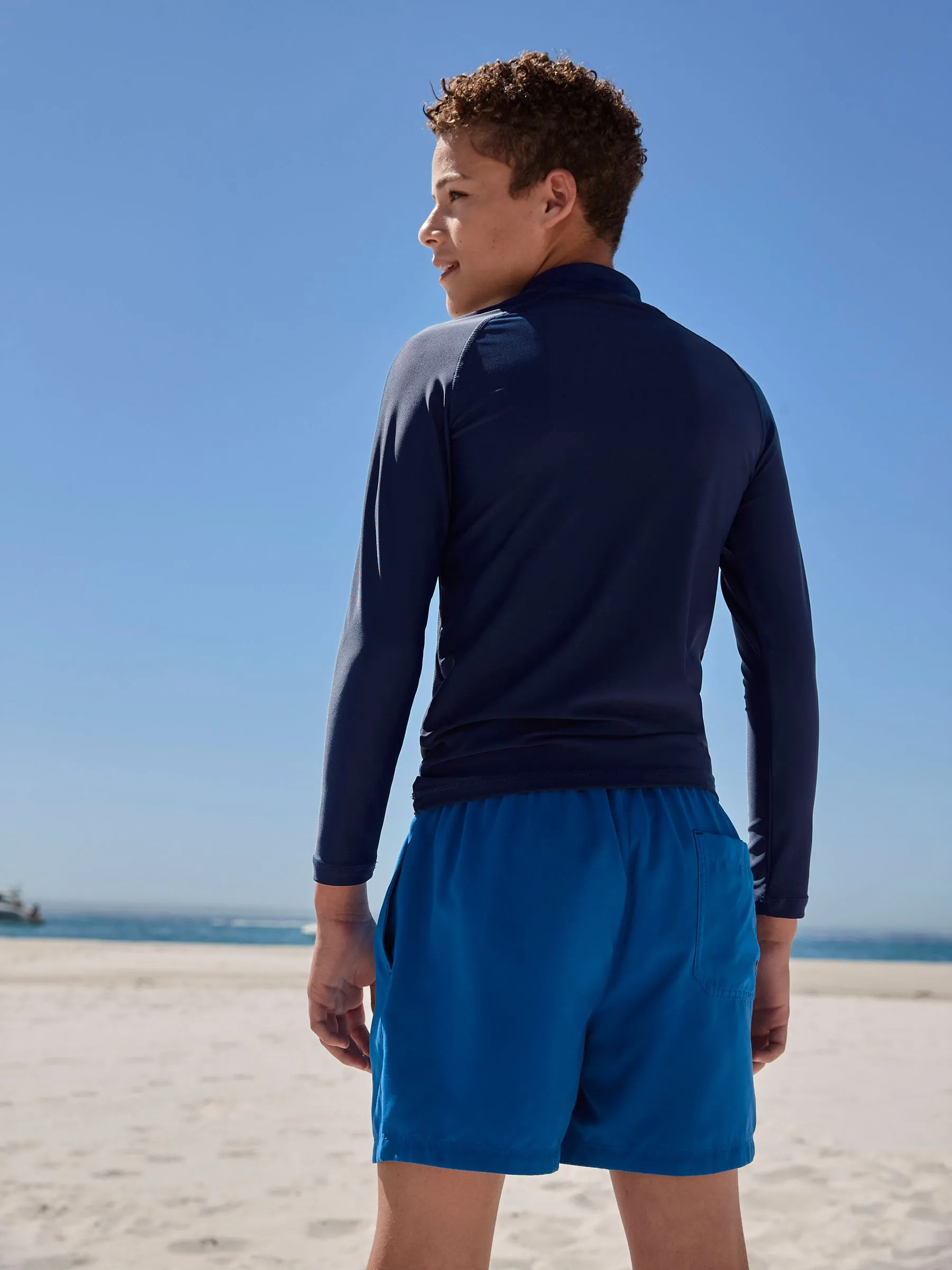 Navy Long Sleeve Rash Vest (1.5-16yrs) (1.5-16yrs)