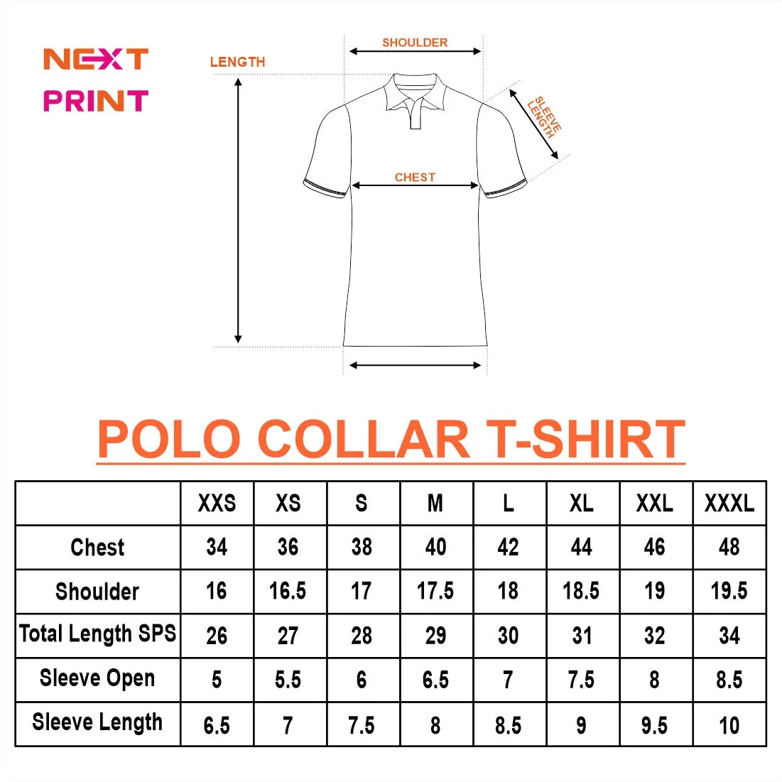 Next Print Customized Polo Neck White Jersey NPTS40