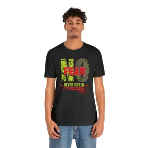 No Fears T-Shirt | M23 Designs funny graphics Apparel Unisex Jersey Short Sleeve Fearless T-shirt