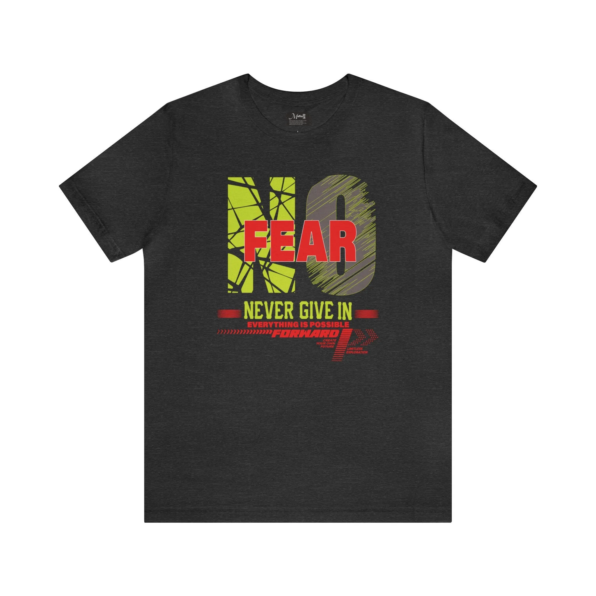 No Fears T-Shirt | M23 Designs funny graphics Apparel Unisex Jersey Short Sleeve Fearless T-shirt