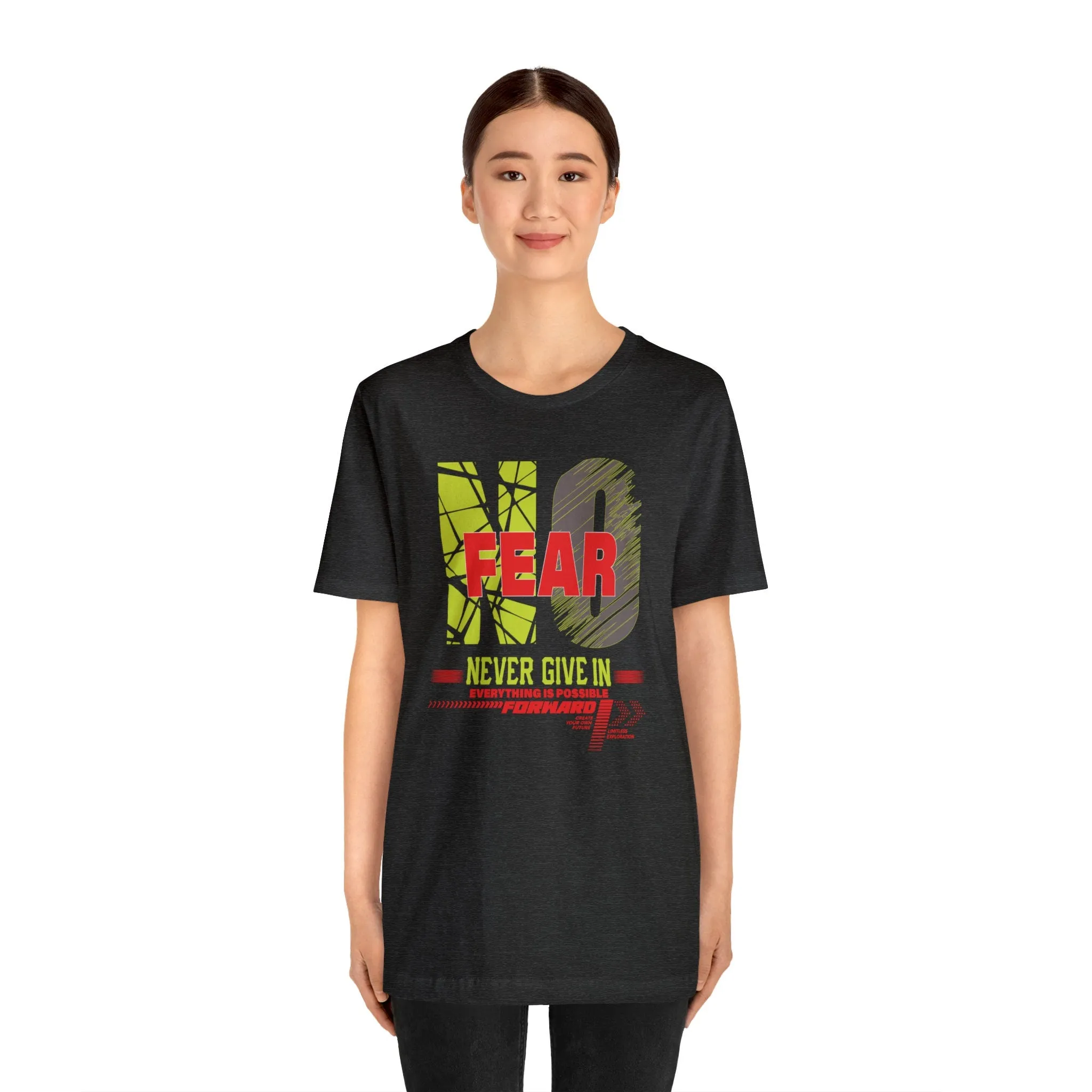 No Fears T-Shirt | M23 Designs funny graphics Apparel Unisex Jersey Short Sleeve Fearless T-shirt
