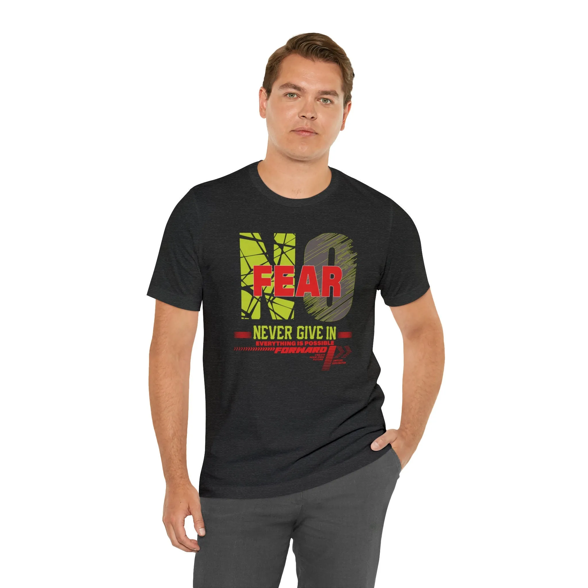 No Fears T-Shirt | M23 Designs funny graphics Apparel Unisex Jersey Short Sleeve Fearless T-shirt