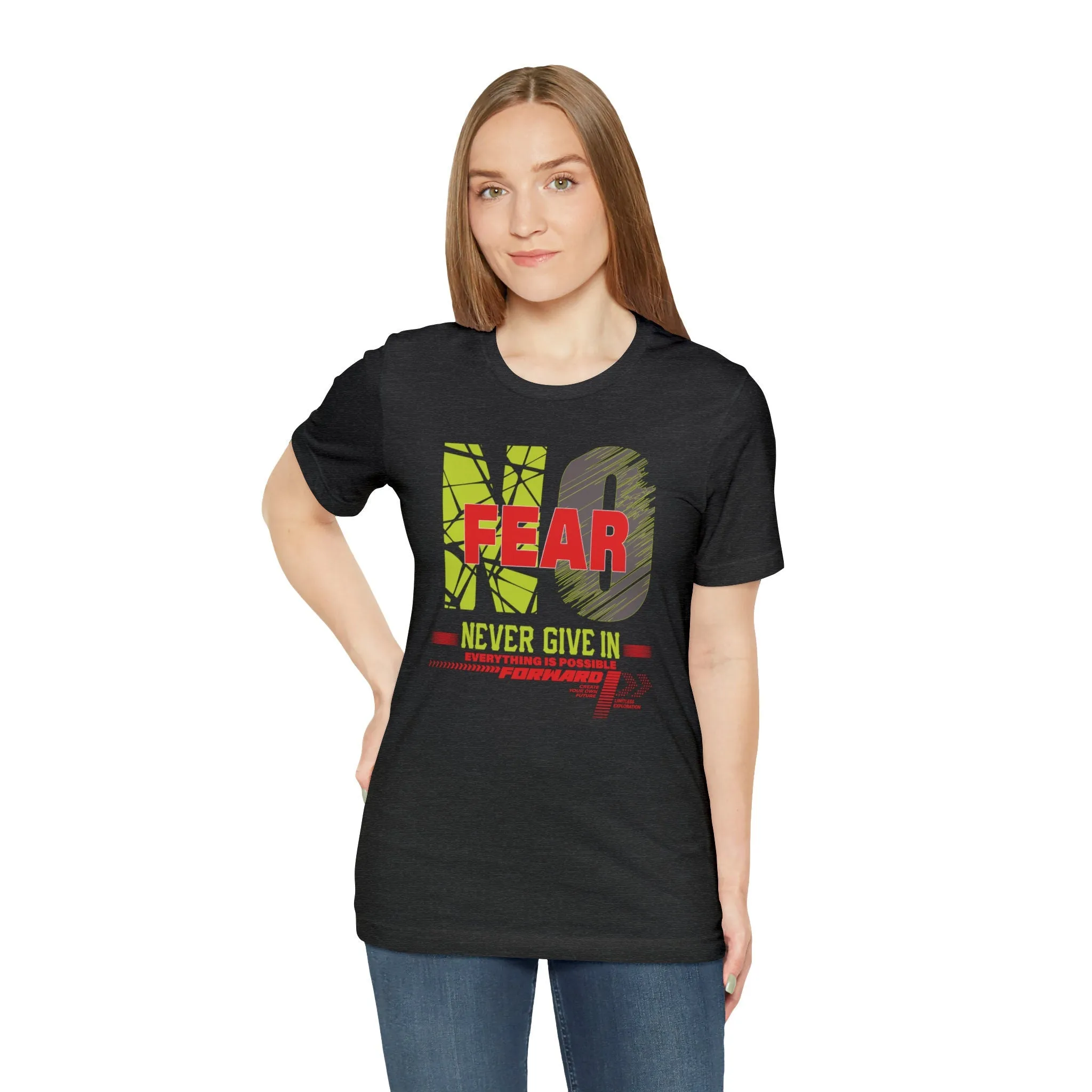 No Fears T-Shirt | M23 Designs funny graphics Apparel Unisex Jersey Short Sleeve Fearless T-shirt