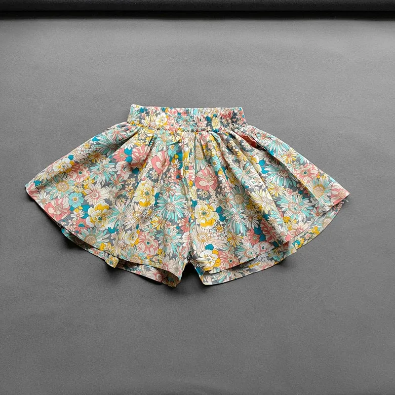 OleOle New Summer Fashionable Linen Mini Shorts Pants for Baby Girls (1 - 10 years)