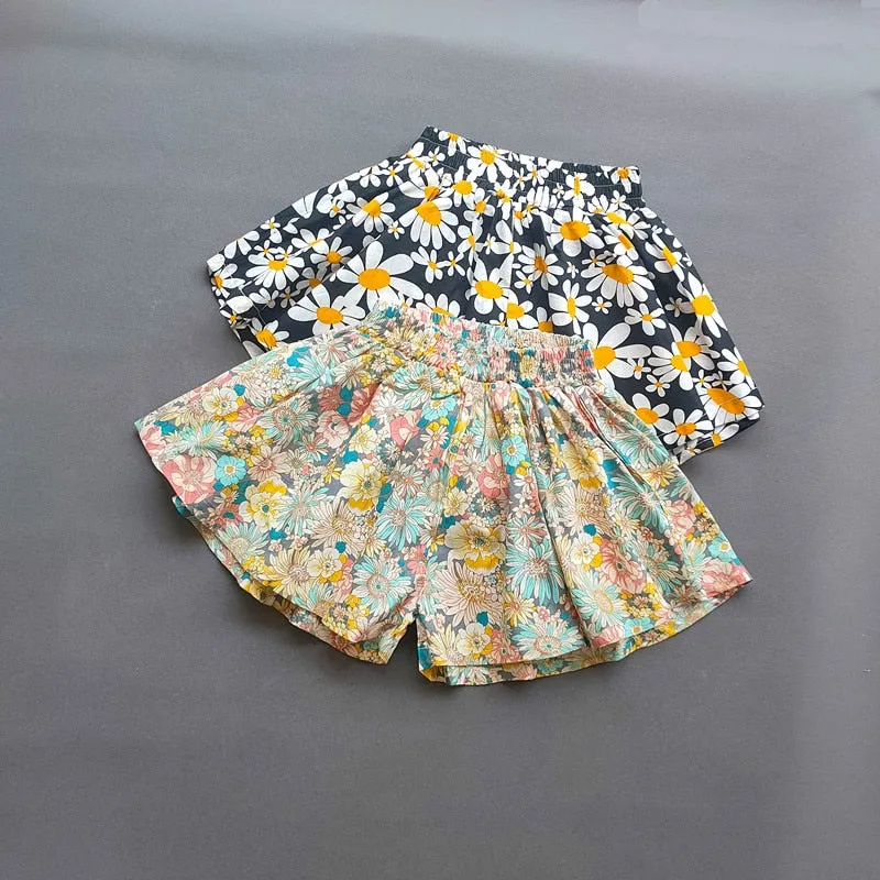 OleOle New Summer Fashionable Linen Mini Shorts Pants for Baby Girls (1 - 10 years)