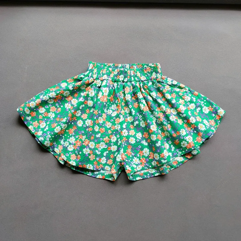 OleOle New Summer Fashionable Linen Mini Shorts Pants for Baby Girls (1 - 10 years)