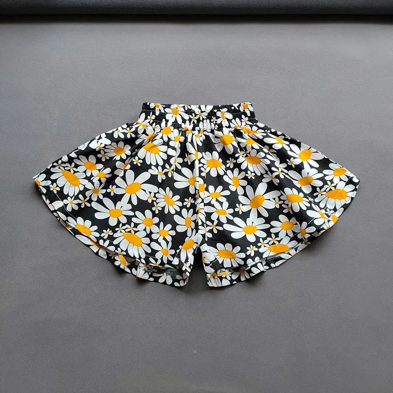 OleOle New Summer Fashionable Linen Mini Shorts Pants for Baby Girls (1 - 10 years)
