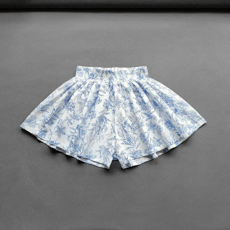 OleOle New Summer Fashionable Linen Mini Shorts Pants for Baby Girls (1 - 10 years)