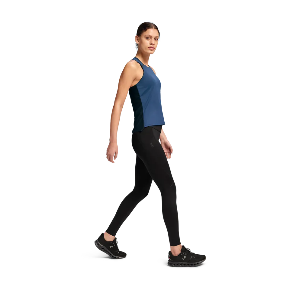 On Women's Performance Tank Denim/Navy