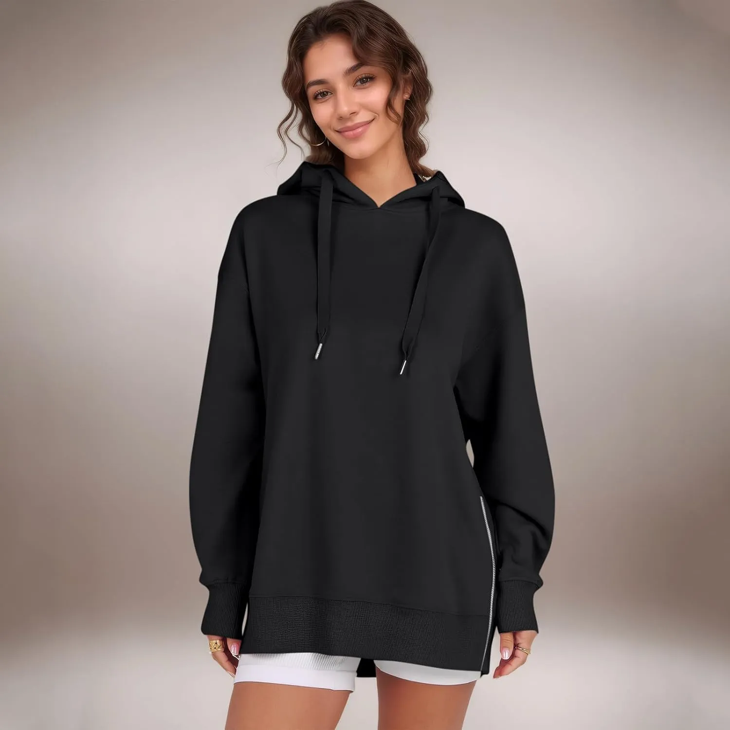 Oversized Hoodies for Women Pullover Fleece Lined Hooded Sweatshirt Teen Girls Cute Fall Sweaters Outfits