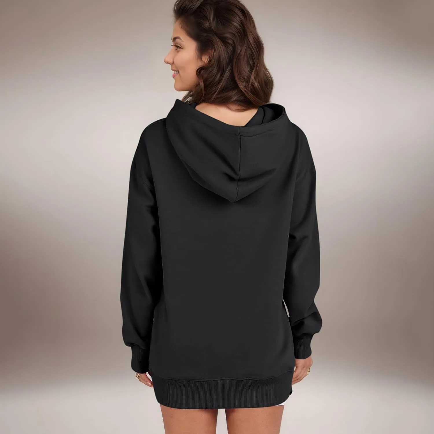 Oversized Hoodies for Women Pullover Fleece Lined Hooded Sweatshirt Teen Girls Cute Fall Sweaters Outfits