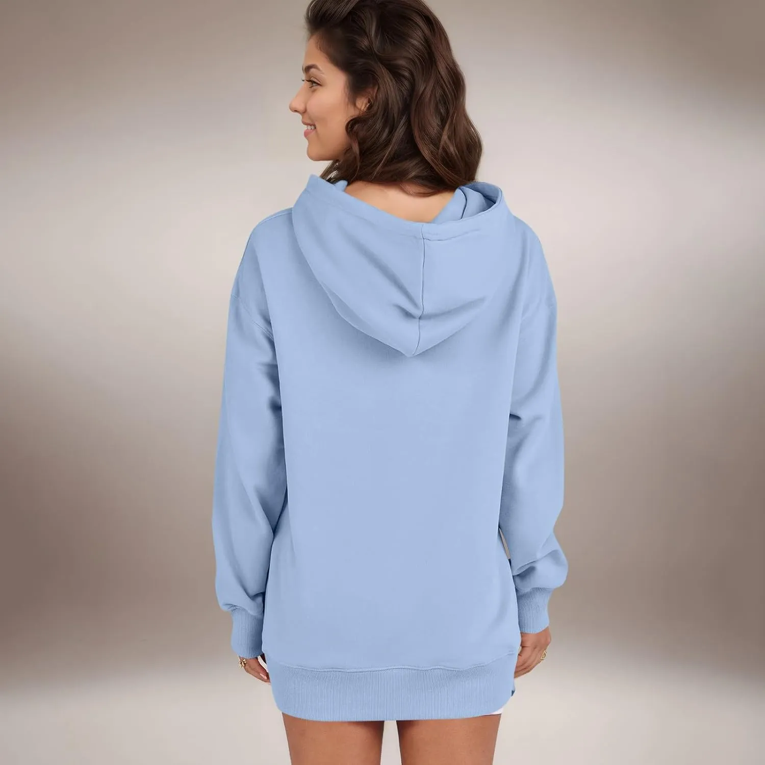Oversized Hoodies for Women Pullover Fleece Lined Hooded Sweatshirt Teen Girls Cute Fall Sweaters Outfits