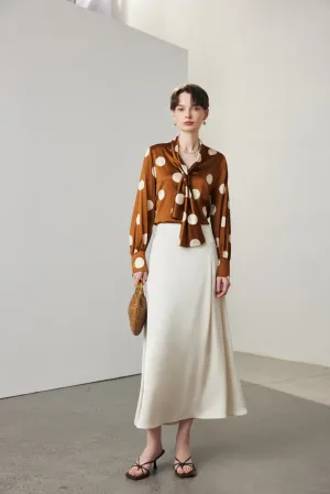 Polka-dot Silk Shirt