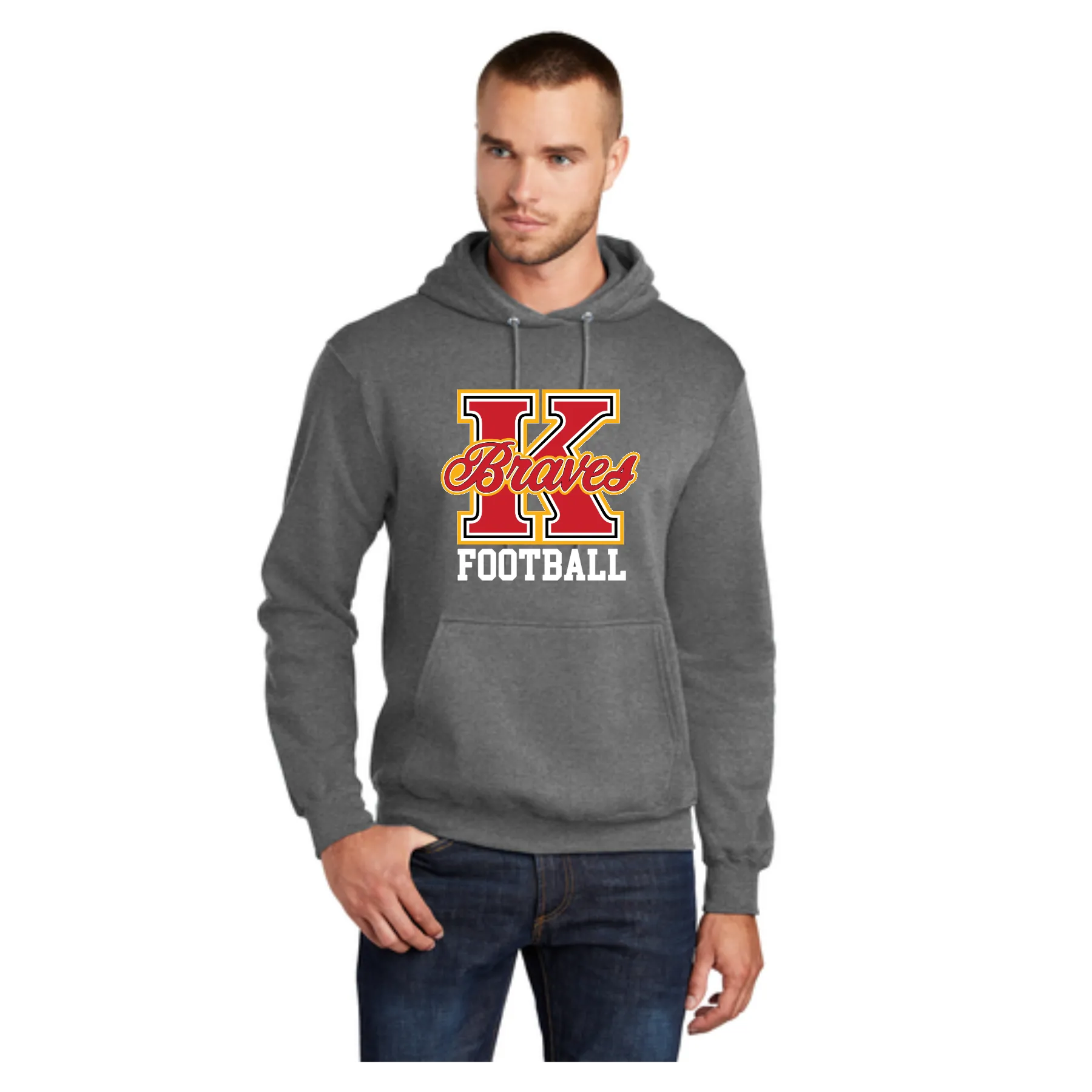 Port & Company® Core Fleece Pullover Hooded Sweatshirt logo 2