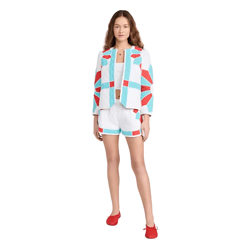Quilted Design Summer Shorts