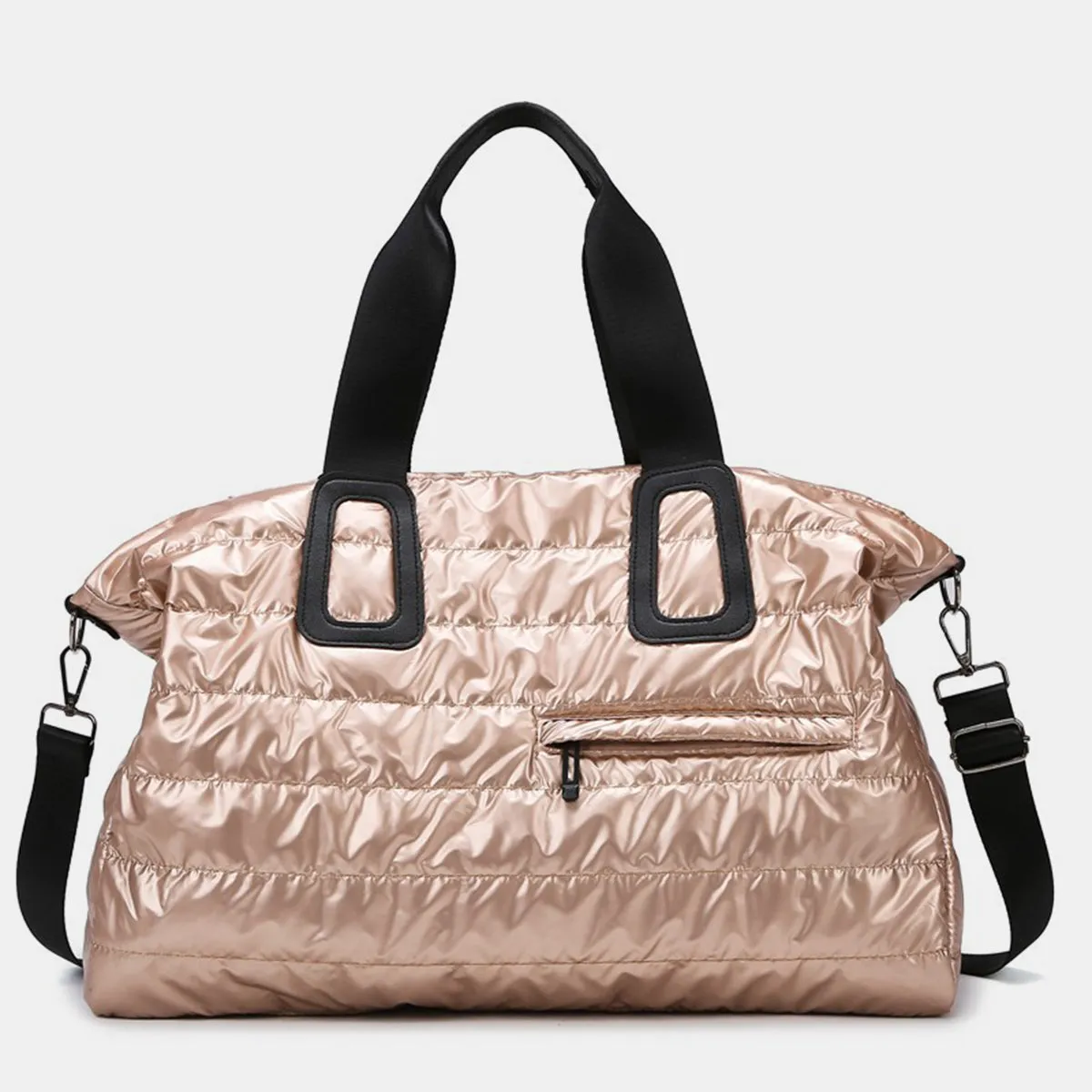 Quilted Nylon Oversize Travel Bag- 5 Color Options