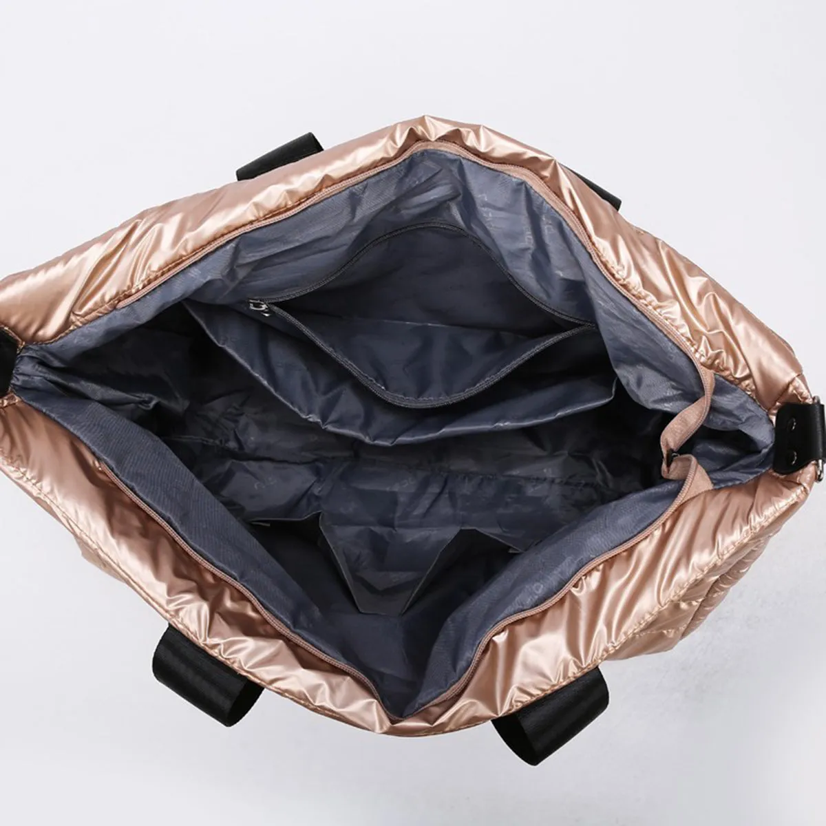 Quilted Nylon Oversize Travel Bag- 5 Color Options