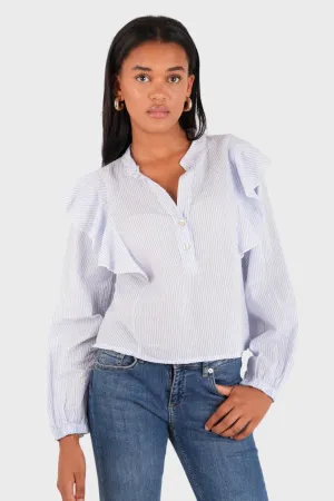 "Oslo" blouse striped blue