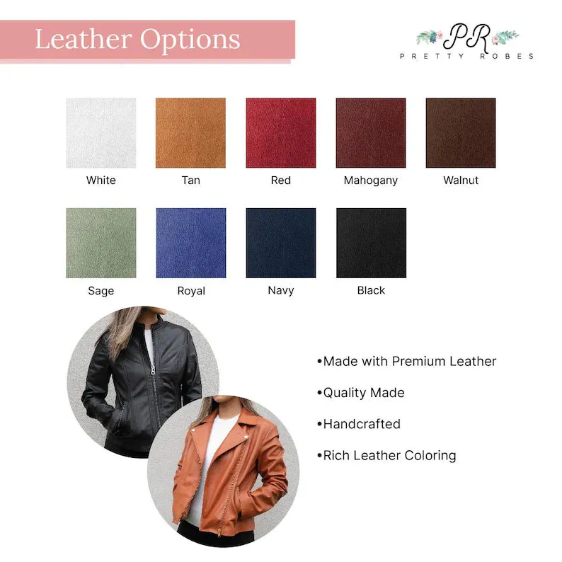 (Real Leather) Custom Mrs Leather Jacket