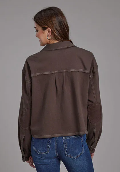 Roper Women Cotton Fleece Crop Jacket