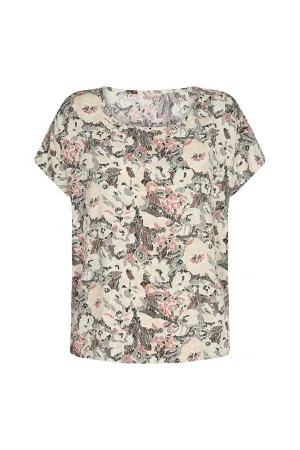 Sammy Printed Blouse - Shadow Green Combi